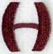 Columbo Letter H (3 Inch)