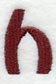 Columbo Lower Case Letter h (3 Inch)