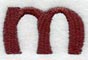 Columbo Lower Case Letter m (3 Inch)