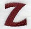 Columbo Lower Case Letter z (3 Inch)