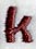 Columbo Lower Case Letter k (3 Inch)
