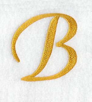 Curly Script Letter B (3 Inch)