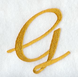 Curly Script Letter G (3 Inch)