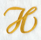 Curly Script Letter H (3 Inch)