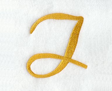 Curly Script Letter I (3 Inch)