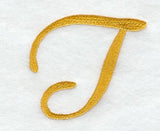 Curly Script Letter T (3 Inch)