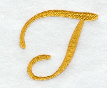 Curly Script Letter T (3 Inch)