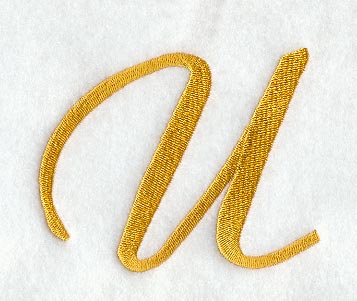 Curly Script Letter U (3 Inch)