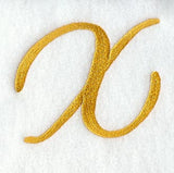 Curly Script Letter X (3 Inch)