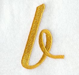 Curly Script Lower Case Letter b (3 Inch)