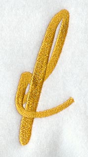 Curly Script Lower Case Letter f (3 Inch)
