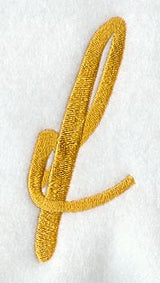 Curly Script Lower Case Letter f (3 Inch)