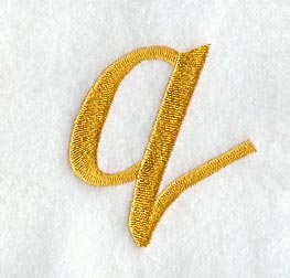 Curly Script Lower Case Letter q (3 Inch)