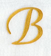 Curly Script Letter B (3 Inch)
