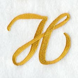 Curly Script Letter H (3 Inch)