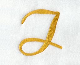 Curly Script Letter I (3 Inch)