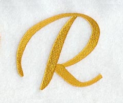 Curly Script Letter R (3 Inch)