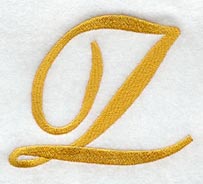 Curly Script Letter Z (3 Inch)