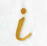 Curly Script Lower Case Letter i (3 Inch)