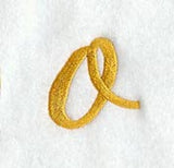 Curly Script Lower Case Letter o (3 Inch)
