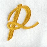 Curly Script Lower Case Letter p (3 Inch)