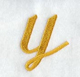 Curly Script Lower Case Letter y (3 Inch)