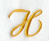 Curly Script Letter H (3 Inch)