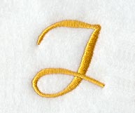 Curly Script Letter I (3 Inch)