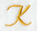 Curly Script Letter K (3 Inch)