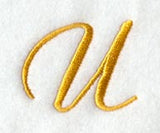 Curly Script Letter U (3 Inch)