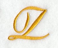 Curly Script Letter Z (3 Inch)