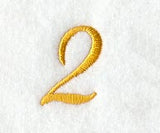 Curly Script Number 2 (3 Inch)