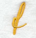 Curly Script Lower Case Letter f (3 Inch)