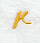 Curly Script Lower Case Letter r (3 Inch)
