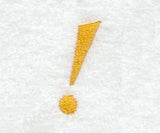 Curly Script Exclamation Point (3 Inch)