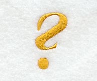 Curly Script Question Mark (3 Inch)