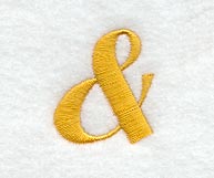 Curly Script Ampersand (3 Inch)