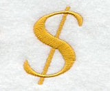Curly Script Dollar Sign (3 Inch)