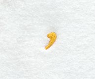 Curly Script Comma (3 Inch)