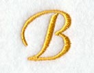 Curly Script Letter B (3 Inch)
