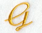 Curly Script Letter G (3 Inch)