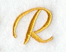 Curly Script Letter R (3 Inch)