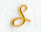 Curly Script Letter S (3 Inch)