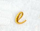 Curly Script Lower Case Letter e (3 Inch)