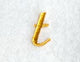 Curly Script Lower Case Letter t (3 Inch)