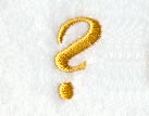 Curly Script Question Mark (3 Inch)