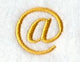 Curly Script At Sign (3 Inch)