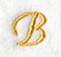 Curly Script Letter B (3 Inch)