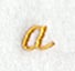 Curly Script Lower Case Letter a (3 Inch)