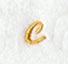 Curly Script Lower Case Letter c (3 Inch)